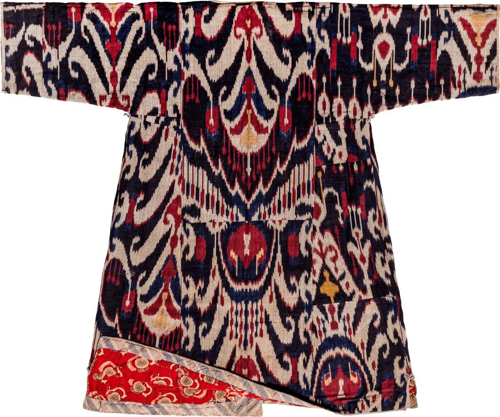 CH10, Bukhara Ikat Chapan, Silk new