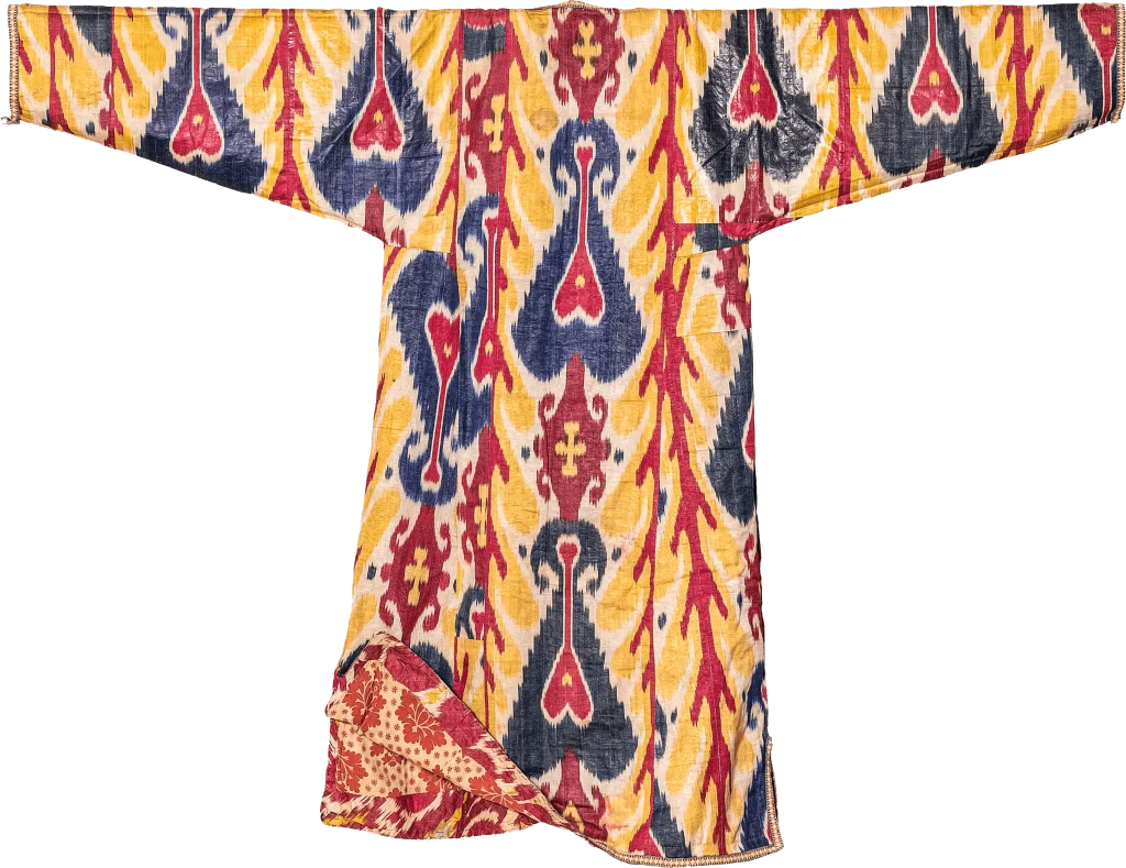 CH7, Bukhara Ikat Chapan, Silk new