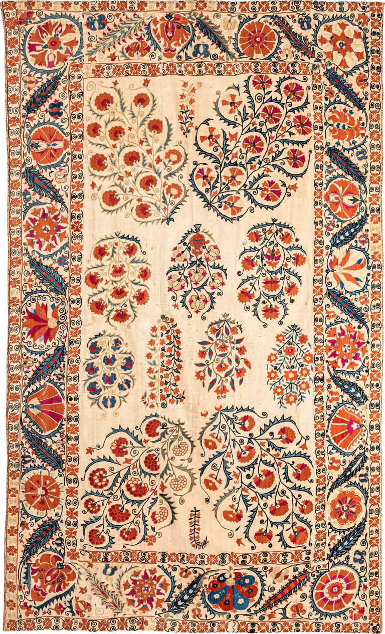S1, Nurata Suzani, Silk on Cotton