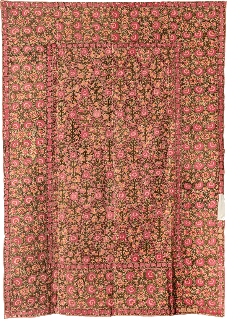 S11, Ferghan Valley Suzani, Silk on Cotton