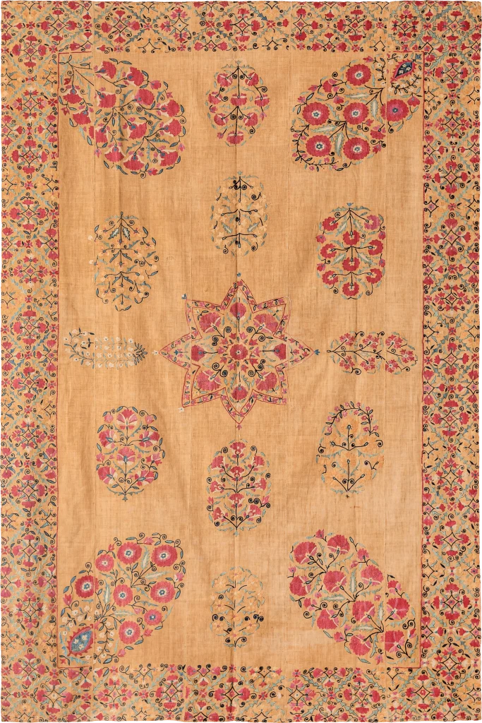 S16, Nurata Suzani, Silk on Cotton