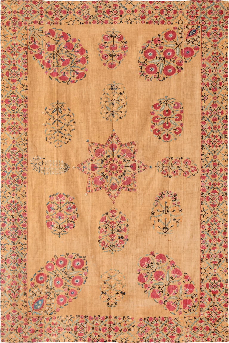 S16, Nurata Suzani, Silk on Cotton