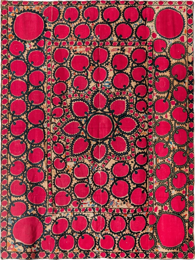 S17, Tashkent Suzani, Silk on Cotton