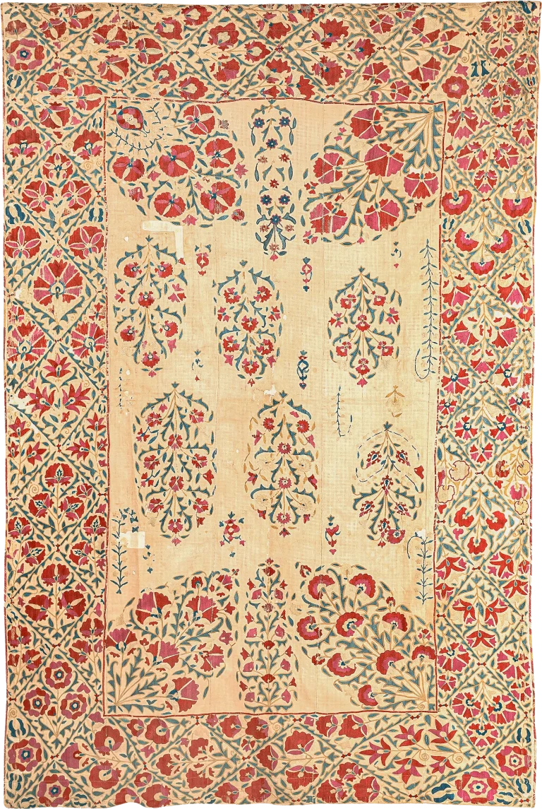 S2, Nurata Suzani, Silk on Cotton