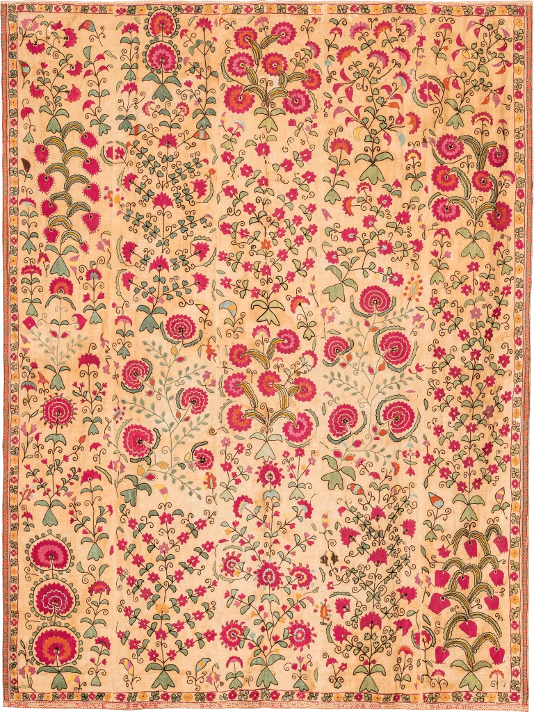 S24, Shakhrisabz Suzani, Silk on Cotton