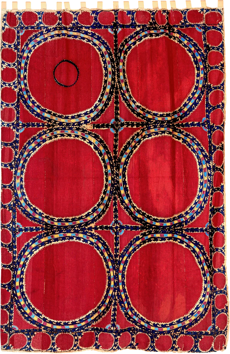 S3, Tashkent Suzani, Silk on Cotton