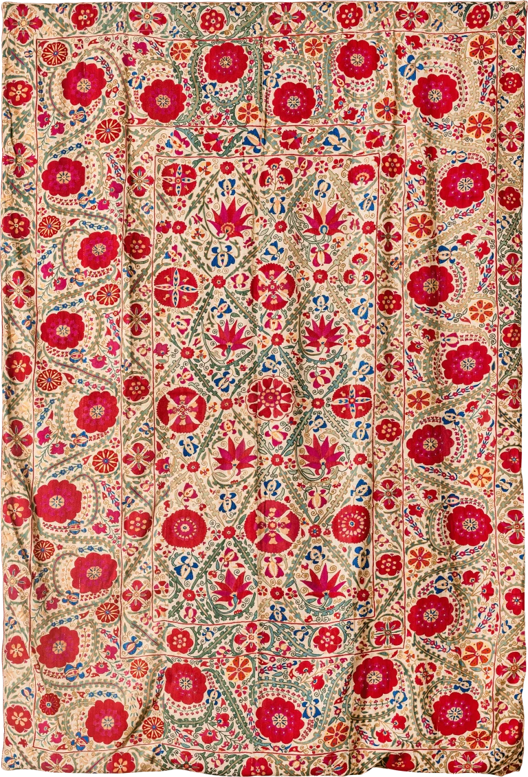 S5, Bukhara Suzani, Silk on Cotton