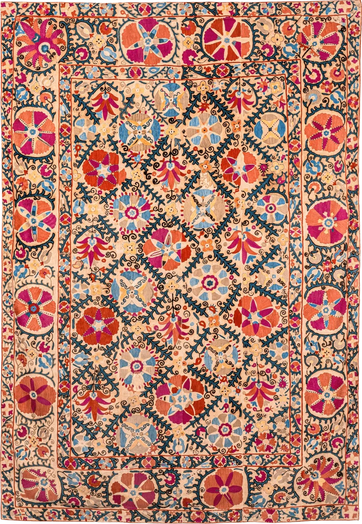 S7, Bukhara Suzani, Silk on Cotton